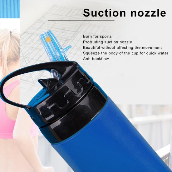 450ml Collapsible Water Bottle with Handle BPA Free Food Grade Leak Resistant Travel Sports Foldable Water Bottle
