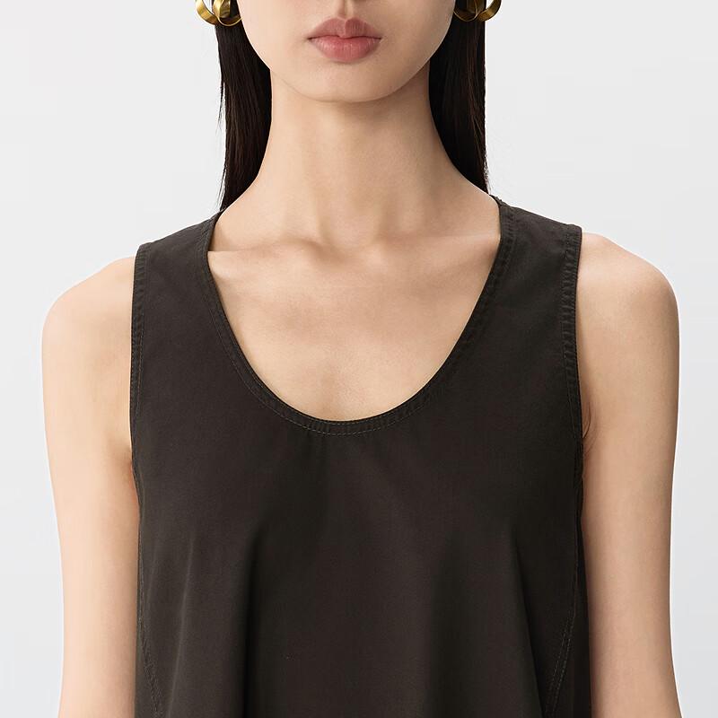 JNBY 2025 Summer Loose Sleeveless H-Line Dress 5P4G11680