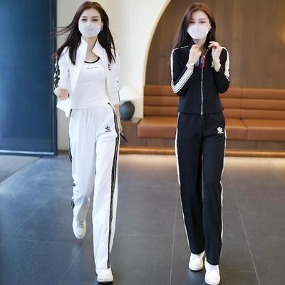 Sportswear Casual Suit Women's Fall Clothing Crew-neck Pullover Stylish and Fashionable, Reducing Age Appearance Two-piece Set