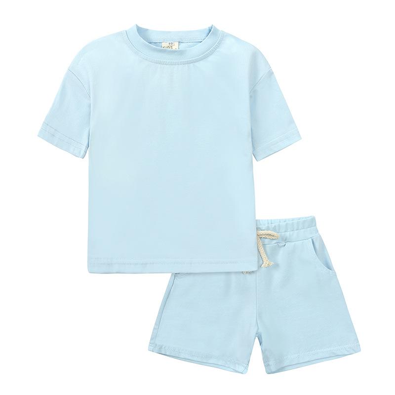 

Children s Set for Boys and Girls Korean Summer Sports Set Summer T-shirts and Shorts 160