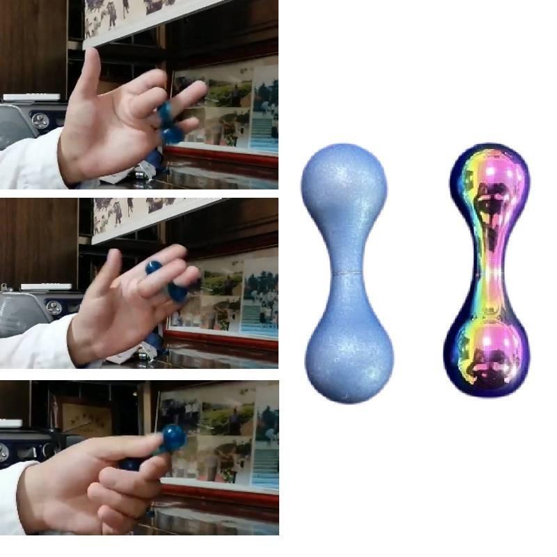 Langlebiger Titanlegierung Knöchel Fidget Spinner Mit Bunten Begleri Perlen Für Kinder Und Erwachsene