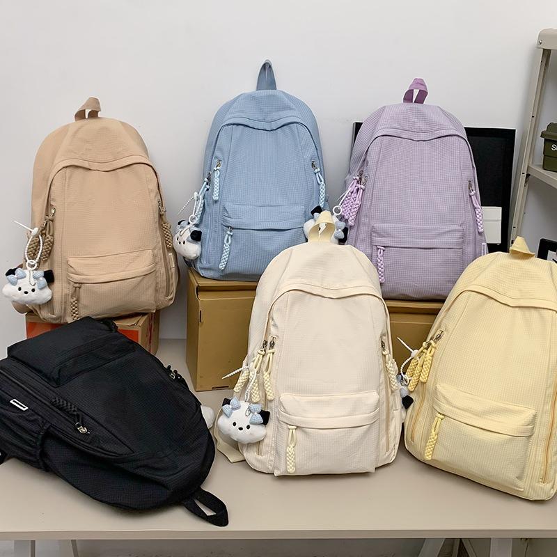 School bag backpack men's large-capacity leisure travel computer backpack female junior high school student high school student schoolbag tide