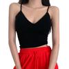 Summer Ins Korean All Matching V-neck with Chest Pad Design Sense Halter Vest Top Trend