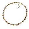 Maillard Caramel Tiger's Eye Stone Beaded Necklace Femininity Versatile Premium Sense Clavicle Chain Natural Stone Handmade