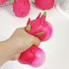 1/2Pcs Simulation Dragon Fruit Squeeze Toy Stress Relief Dragonfruit Squeeze Toy Decompression Fruit Shape Sensory Fidget Toy