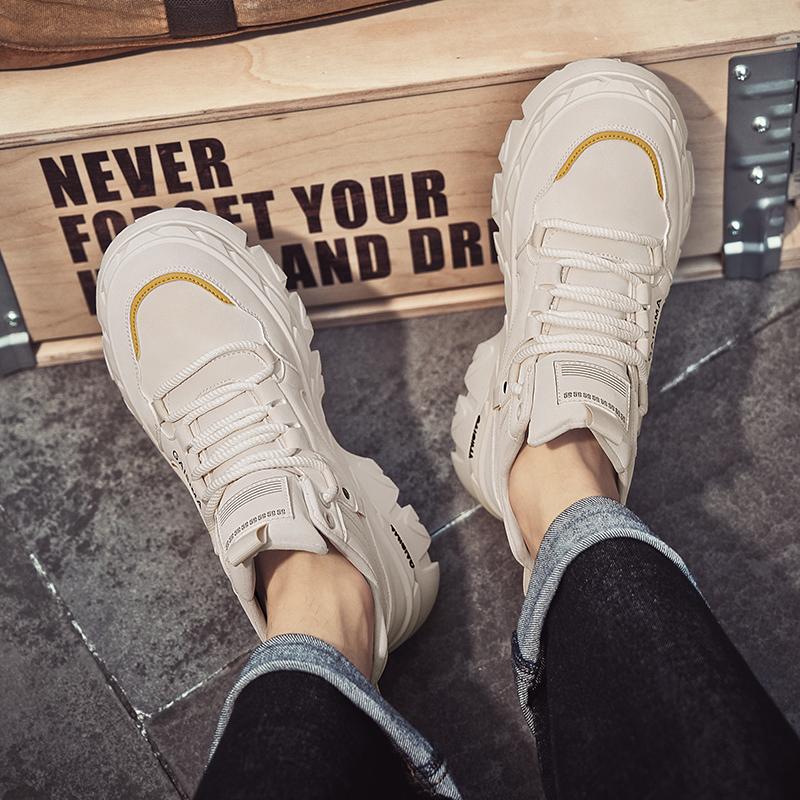 Neue Mode Herbst und Winter Herren High Top Martin Stiefel Studenten Männlich Jungen Trendy Weiche Sohle Arbeitsschuhe Arbeitsschutz Martin Sneakers