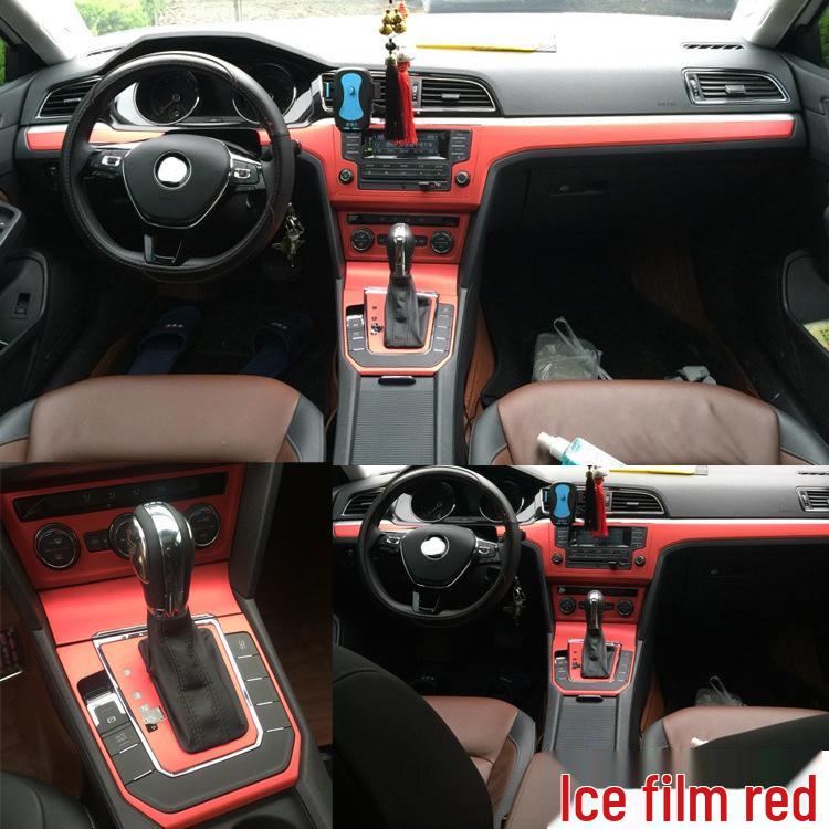 Carbon Fiber Console Stickers for 14-18 Lavida Interior Modification