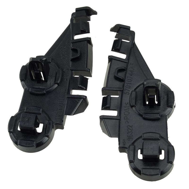 57010745AF 57010745AE 2Pcs Black Car Front Bumper Support Bracket Fit For Chrysler 300 2011-2018 2019 2020 57010744AF 57010744AE