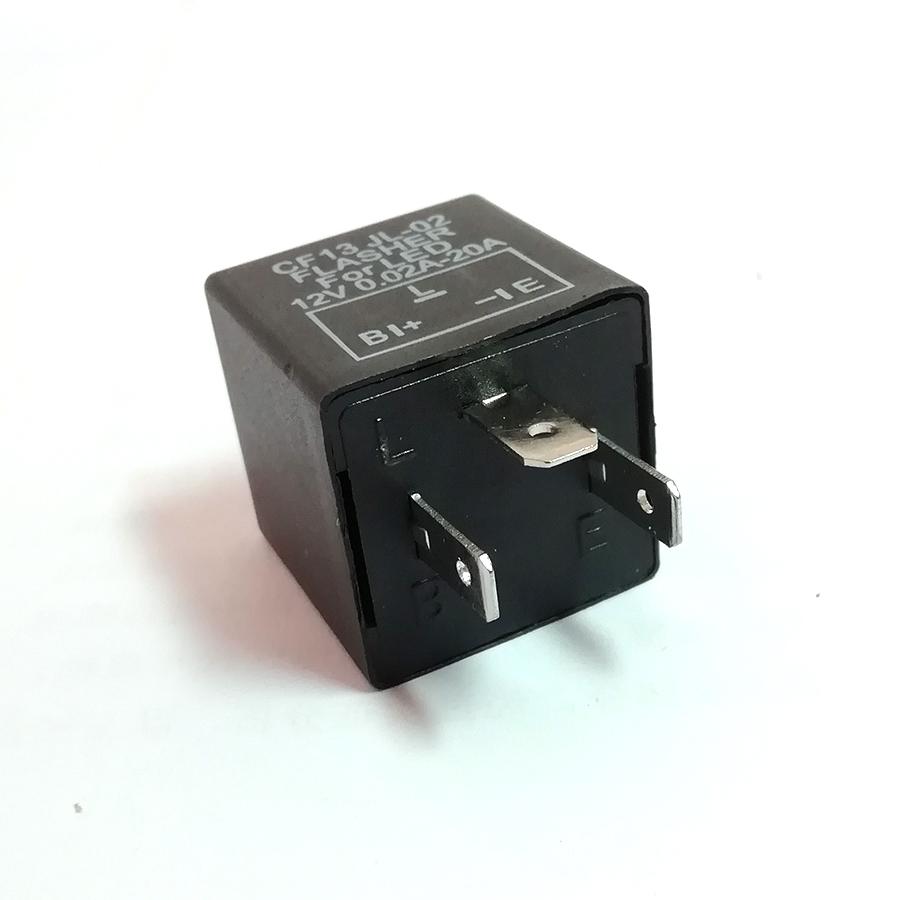 2pc 3 Pin Electronic Car LED Flasher Relay CF13 Fix Turn Signal Fast Blink Flash