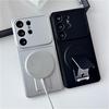 Large-Window Magnetic Case With Holder For Samsung Galaxy S26 S25 S24 S23 Ultra Plus S23 FE For Magsafe Wireless Charging Cover
