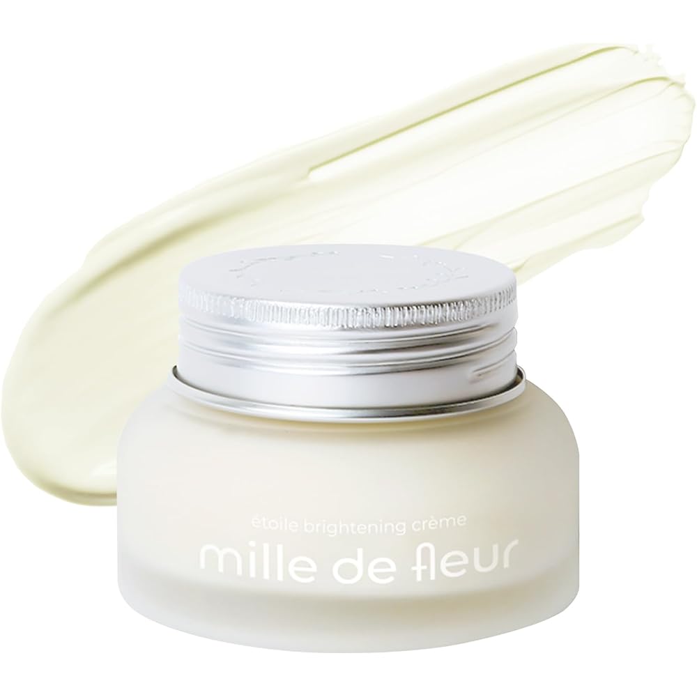 Mille de Fleur Etoile Brightening Cream 45ml with Rose Water and 4% Niacinamide for Hydration and Radiance