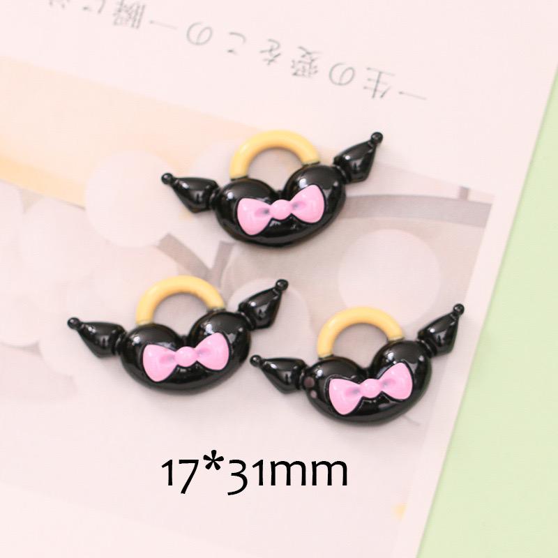 10Pcs New Kawaii Cartoon Animal Cake, Key, Beverage, Bag Resin Flat Back Scrapbook Figurine Diy Bow Decor Accessories Crafts A25