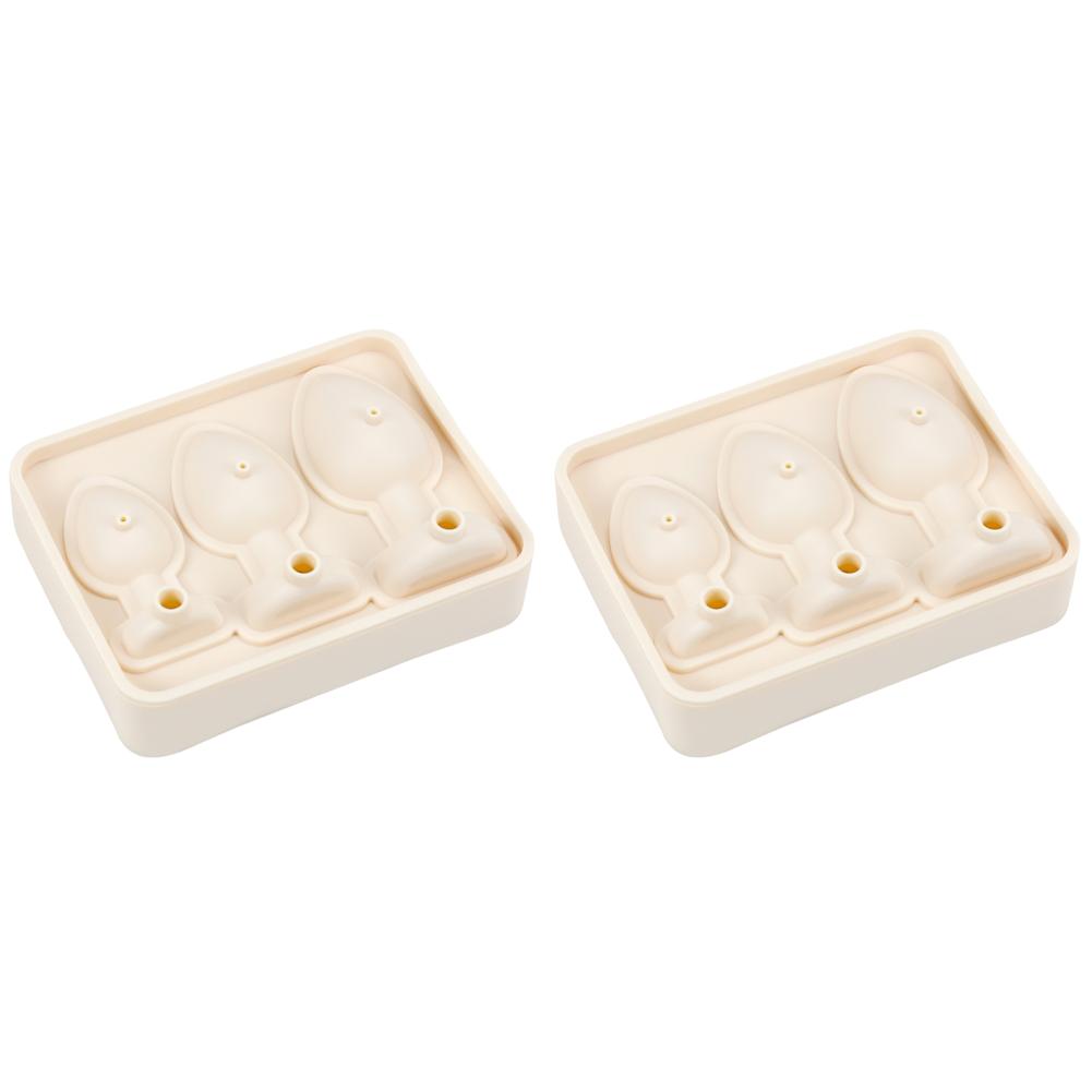 1/2Pcs Silicone Ice Cube Mold Funny Butt Plug Shaped Tray Maker for Parties Bars Cocktail Whiskey Dining DIY Kitchen Gadgets