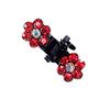 12pcs Little Girl Flower Rhinestone Hair Clamps Women Girls Hair Accessory Grips Hairclips