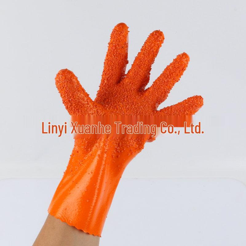 BaoDun 807 Industrial Gloves: Anti-slip, Oil, Wear, Acid & Alkali-Resistant Safety Hand-Dipped Protection.