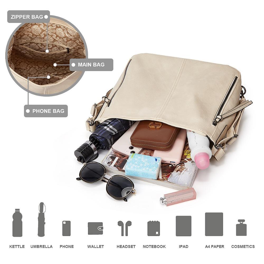 Women's Shoulder Bag Fashion Shoulder Bag Three Piece Tote Bag Tidal Flow Cross Body Bag