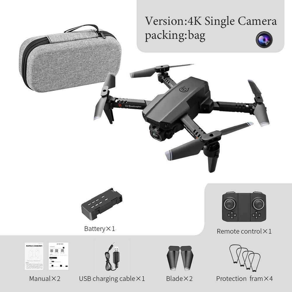 New XT6 Mini Drone 4K 1080P HD Camera WiFi Fpv Air Pressure Altitude Hold Foldable Quadcopter RC Dron Kid Toy Boys GIfts