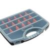 Hardware Storage Box Tools Organizer Container with Handle and Clear Lid, 21 Adjustable Compartments and 2 Fixed Sections,Perfect for Screws,, Bol