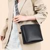 New Fashionable Versatile Messenger Bag Simple Soft Leather Shoulder Bag Large Capacity Bucket Bag Genuine Leather Women's Bag