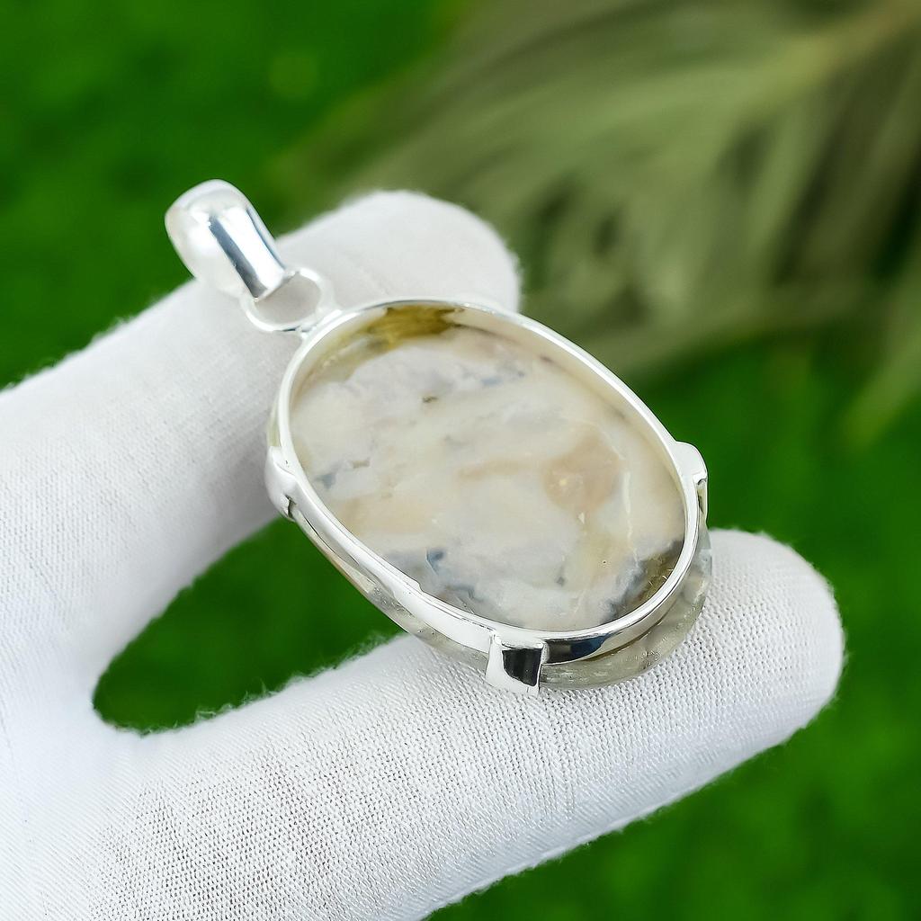 Natural Crazy Lace Agate Gemstone Pendant 925 Sterling Silver Jewelry For Women