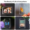 1/6Pcs Transparent Acrylic Photo Frames Universal Double Sided Magnetic Picture Frame Wall Mount for Home Decor Living Room Display Hold Family Photos