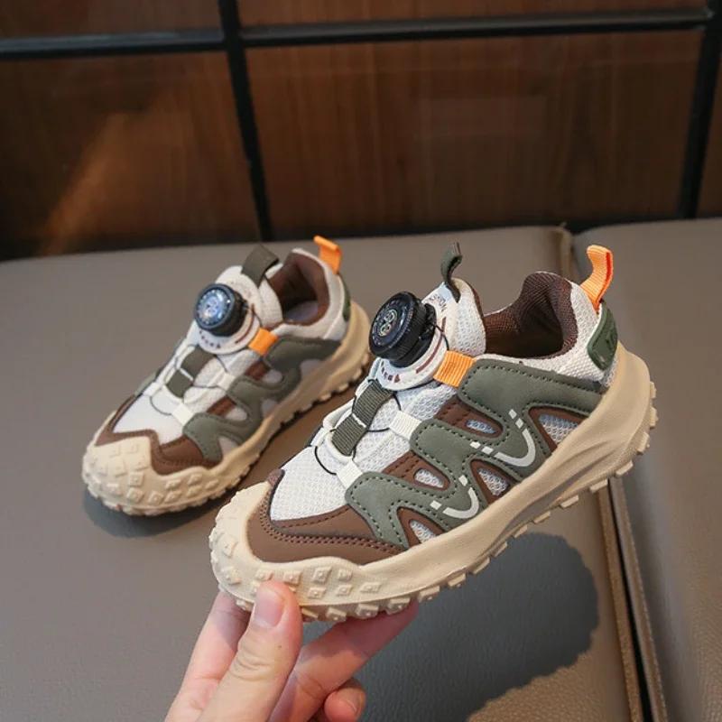 Children's Sneakers Boy Mesh Patchwork Toddlers Basketball Shoes Fashion Breathable Running Sports Shoes for Kids Girls School