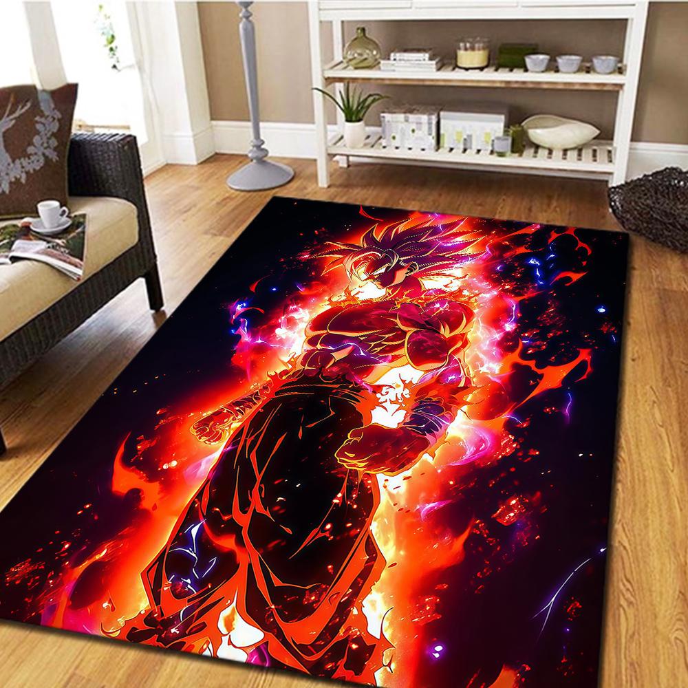 Son Goku Anime Home Decor Carpet, Bedroom Floor Rug, Digital Printing Movie Mat, Large Play Mat -HYQ31