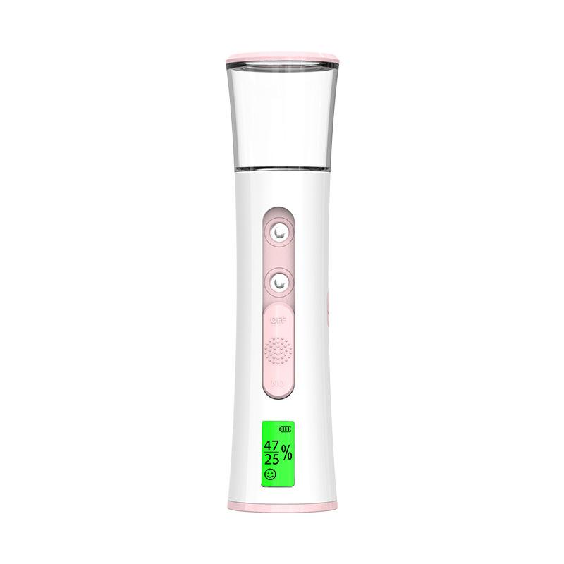 Double Spray Moisturizing and Replenishing Instrument Nano Sprayer Handheld Humidifier Portable Moisturizing Facial Cold Spray Replenishing Instrument