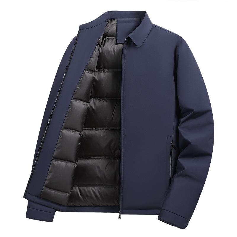 

Зимняя куртка 90 White Duck Down для мужчин, мужская короткая куртка с бейсбольным воротником, модная повседневная теплая белая утка XXXXXL