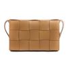 CASSETTE Sheepskin Tofu Bag, Handheld Crossbody Bag, Shoulder Bag Women's Caramel Brown 578004VMAY19830