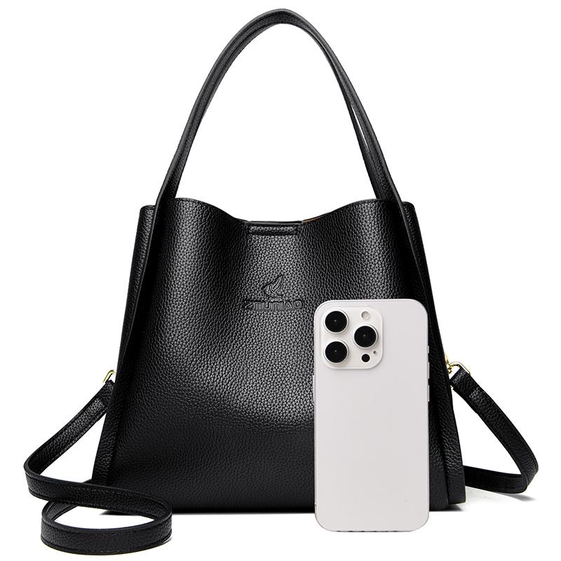 Sac Femme 2024 Printemps/Été Nouveau Sac Seau Sac Femme Cuir Sac