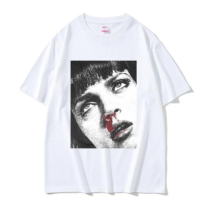Vintage Tshirt Movies Tshirt Men Women Fashion Oversized Streetwear Male Casual Cotton Short Sleeve T Shirts Unisex Harajuku