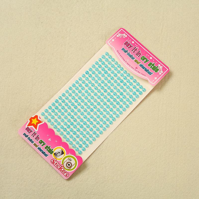 260pcs Acrylic Pearl & Rhinestone Stickers for DIY Decoration – Multi-Specification Customization