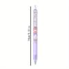 Back To School Season 2pcs 0.5mm Creative Cartoon Girl Metal Hook Press Pen Girl High-looking Neutral Pen Student Cute Sign Pen