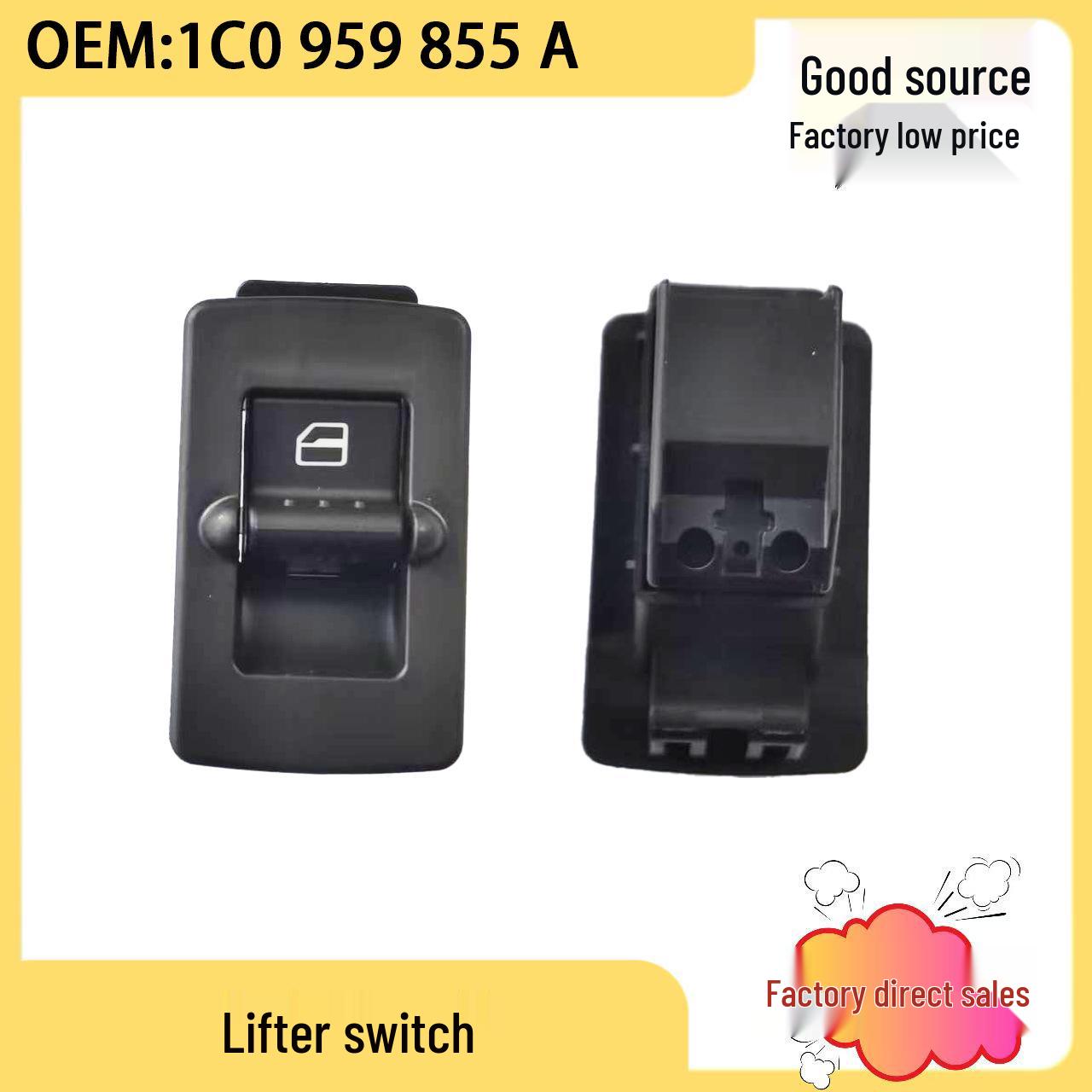 Volkswagen Left Front Window Control Switch (Part No. 1C0959855A) MaiXiang