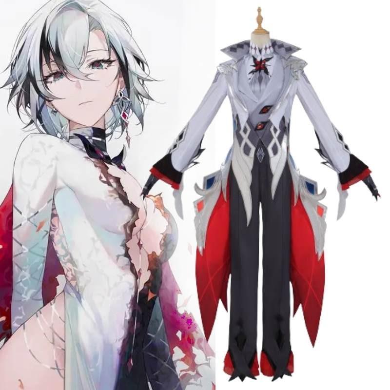 Impact Arlecchino Genshin Cosplay Costume Game Cartoon Virtual Character Party