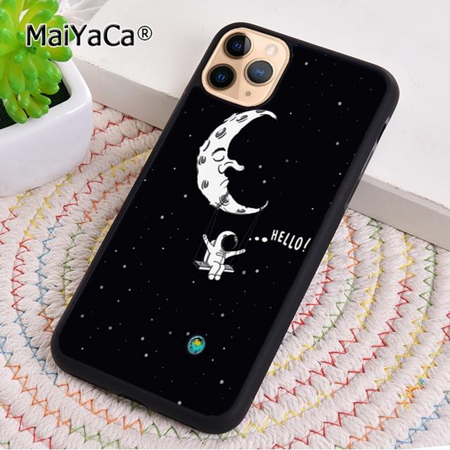 Trippy Art aesthetic Space Moon Phone Case For iPhone 17 Air 16 pro max 15 14 plus 12 13 Shell Cover coque