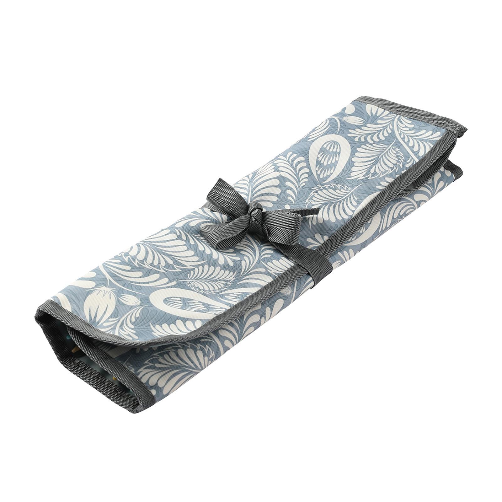 

Пустой футляр для хранения вязальных крючков, сумка для вязания и швейных принадлежностей, серая