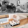 BOOSINY Dish Dish Dish Dish Dish Dish Dish Dish Drying Washing Dish Dish Large Automatic Easy Natural 2 White Drainer, Drainer, Over-the-Sink Drainer,