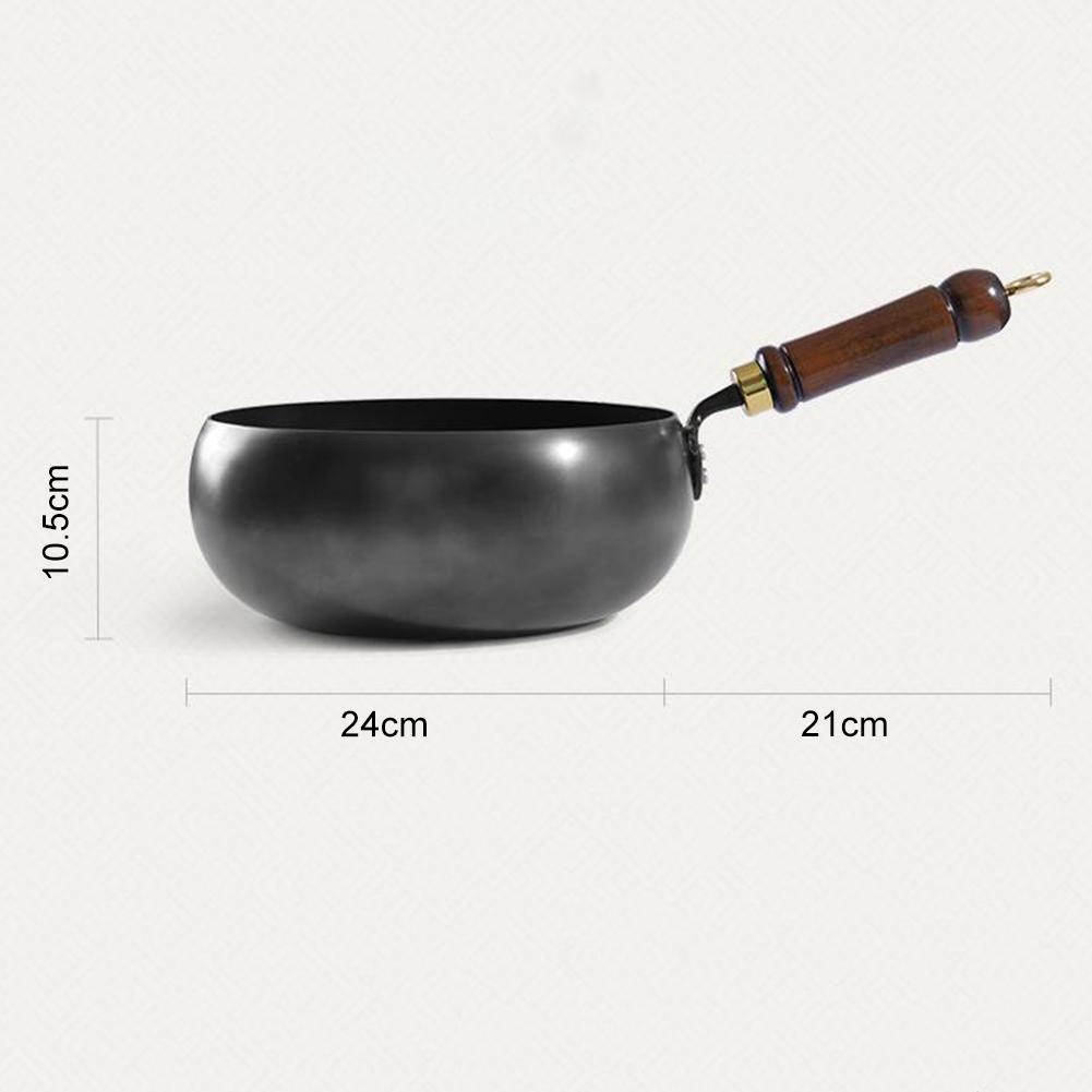26.5*13.5*27.5cm Iron Pot Big Belly Pots Pure Hand Forged Small Frying Pan Uncoated Iron Pot Kitchen Cooking Tools Sets Cookware