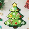 Yousheng Christmas Bathroom Rug Mat Xmas Tree Santa Clauds Shape Design Water Absorbent Floor Mat Home Decor for Kitchen Living Room Bathroom