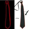 New Adjustable Light Up Neckties LED Luminous Props Funny Gift LED Light Up Tie Flashing Luminous Colored Ties Bar Party