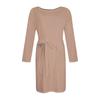 Women's Casual Fashion Sexy Round Neck Long Sleeve Waist Color Dress