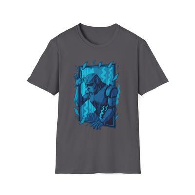 Unisex Softstyle Futuristic Robot T-Shirt Mens Womens Tees Top – Sci-Fi/Cyberpunk/Techcore