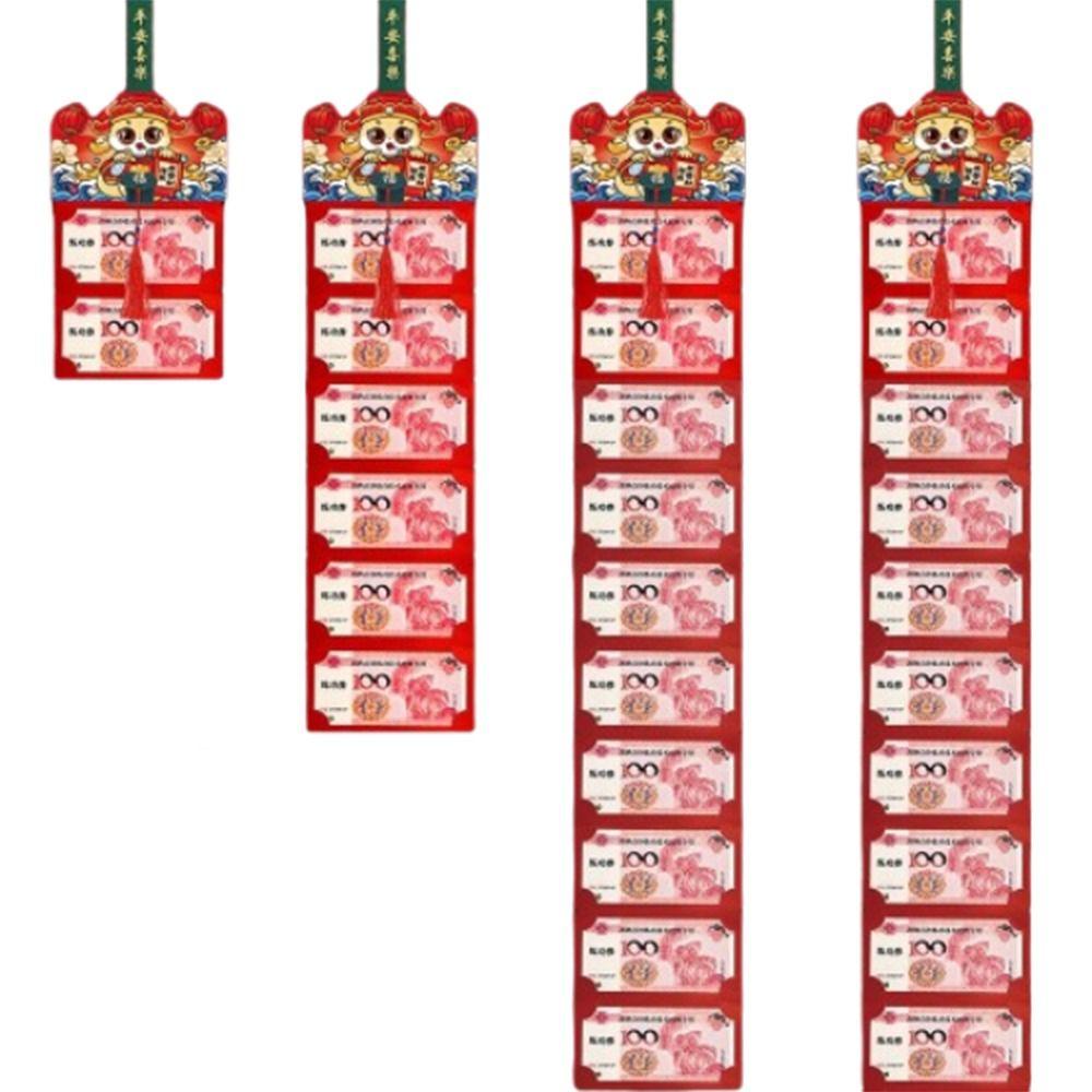 Paper Snake Year Folding Red Envelope Blessing Red Packet Cartoon Lucky Money Pockets Celebration