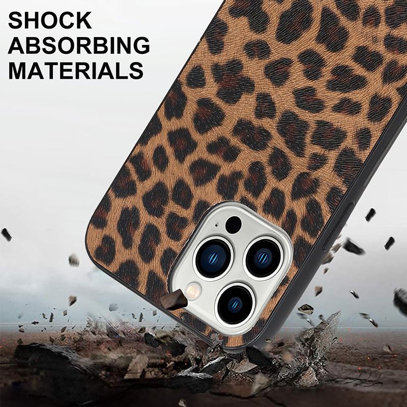 Crossbody Strap Leopard Zebra Print Case For iPhone 15 14 13 12 Mini 11 Pro Max Xs Xr X 16 PRO Plus SE2 Cord Chain Leahter Cover