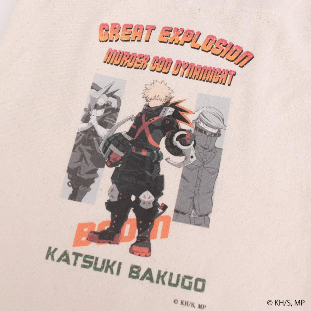 Mist Forza Tote Bag Hero Crack Print Canvas Tote Bag ODHA21 [My Academia] Off-White