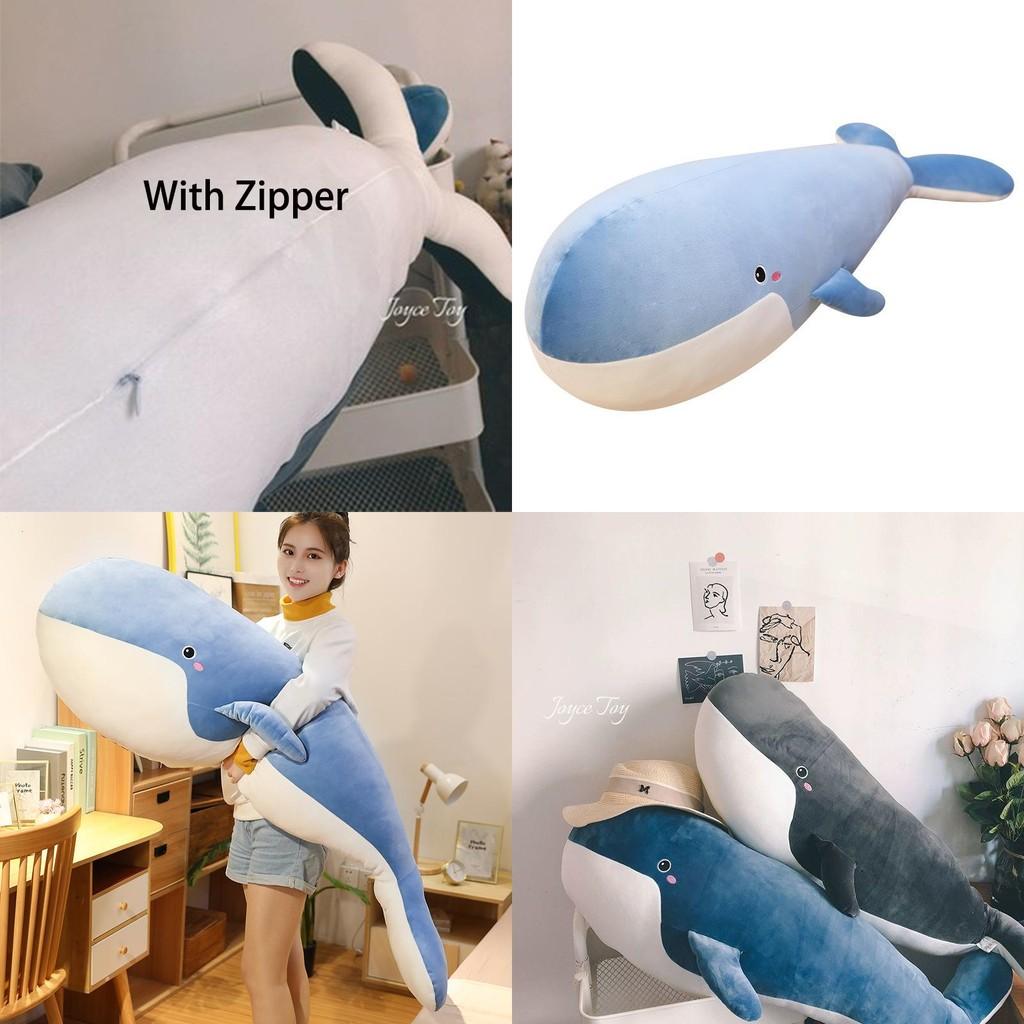 Giant Whale Plush Toy Pillow Soft And Squishy Ocean Animal Stuffed Doll For Kids Handcrafted With Care