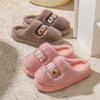 Cartoon Large-standard Cotton Shoes, Autumn and Winter Leisure Home Velvet EVA Soles, Couples Indoor Warm Cotton Slippers