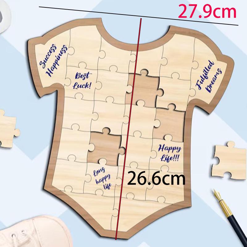 

Personalized Laser Engraved Wooden Jigsaw Puzzle - Fun Toy & Gift for Kids, Newborns & Celebrations.